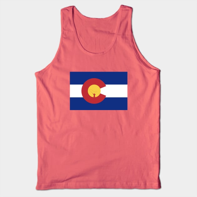 Colorado Flag Fly Fishing Tank Top by chriswig